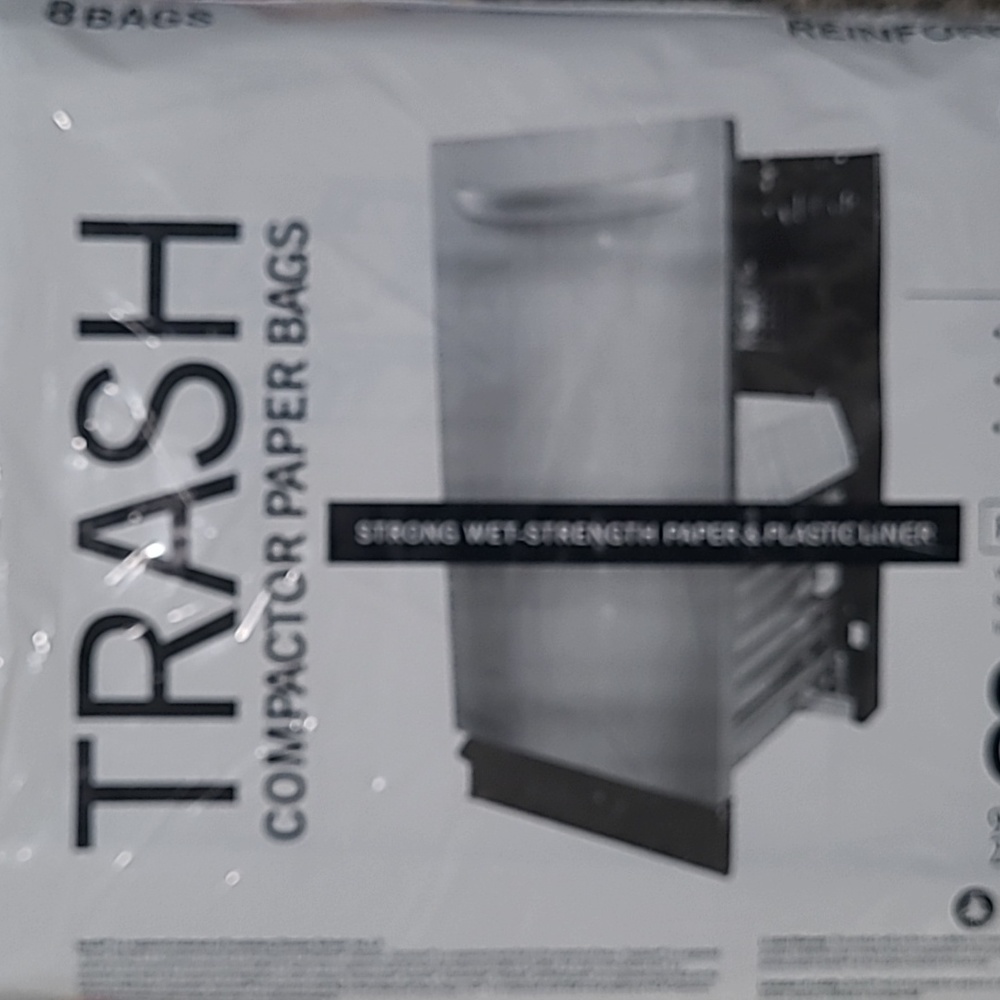TRASH Compactor Paper Bags [8 Paper Bags]